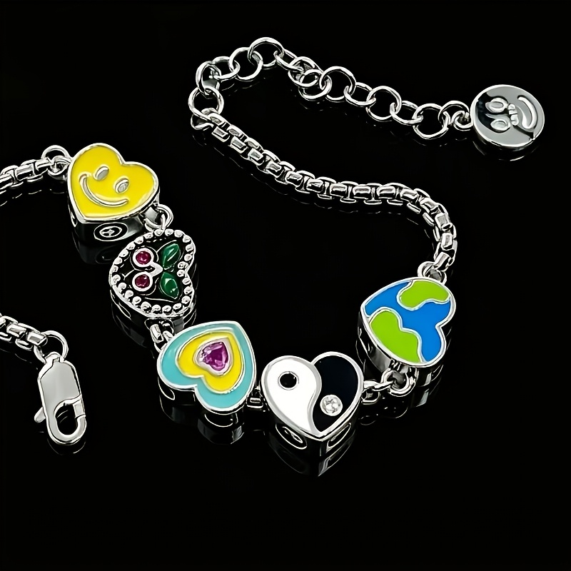 Heart Earth Face Bagua Cherry Bracelet, Sweet Design